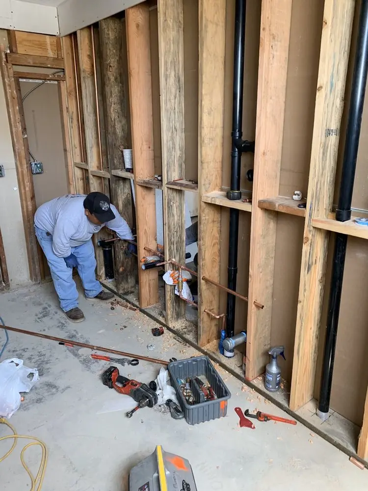 Commercial rough-in plumbing for Commercial Plumbing in Clemenceau